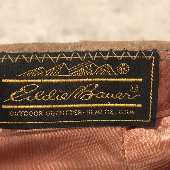 Eddie Bauer Leather Golf Hat Vintage Newsboy Celtic Gatsby Cap Brown L Made USA - Picture 6 of 8